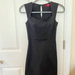 Queen Anne black midi dress